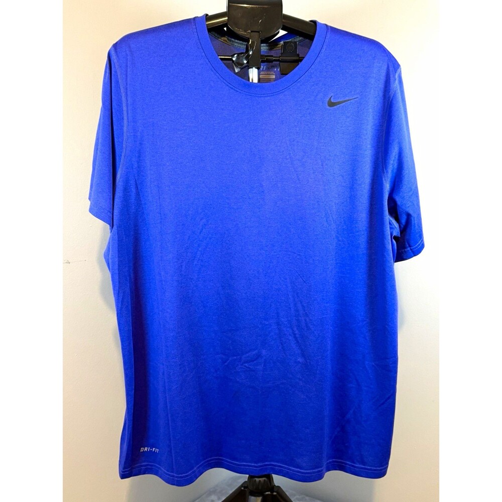 Nike Dri-FIT Men’s Moisture Wicking T-Shirt Blue Short Sleeve Crew Neck 2XL